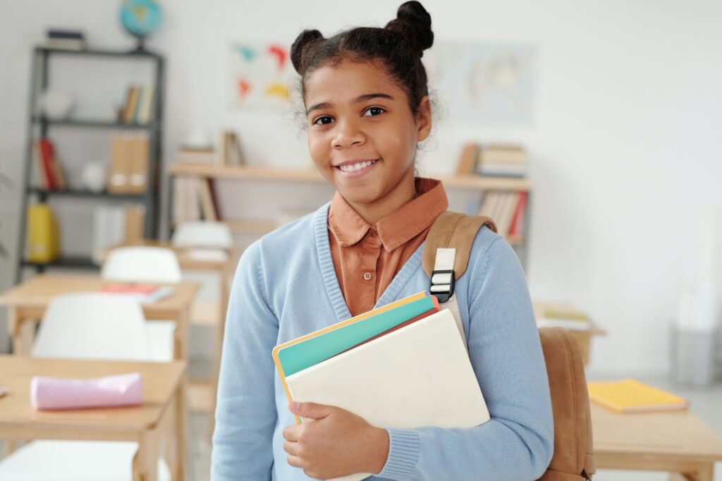 image of girl attending school with 529 for private school